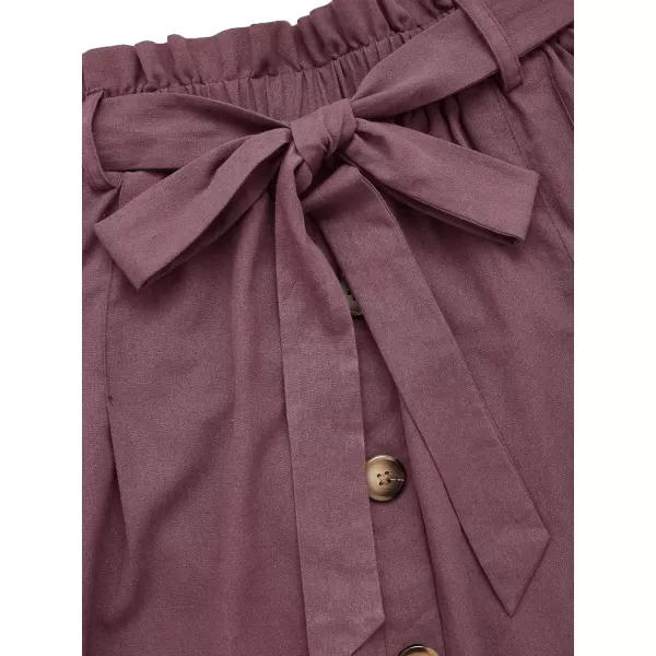 SweatyRocks Women's Casual High Waist Pleated A-Line Midi Skirt with Pocket