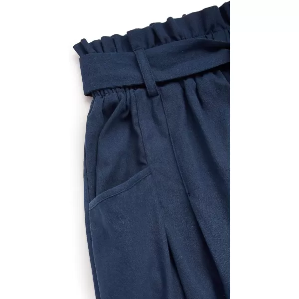 SweatyRocks Women's Casual High Waist Pleated A-Line Midi Skirt with Pocket