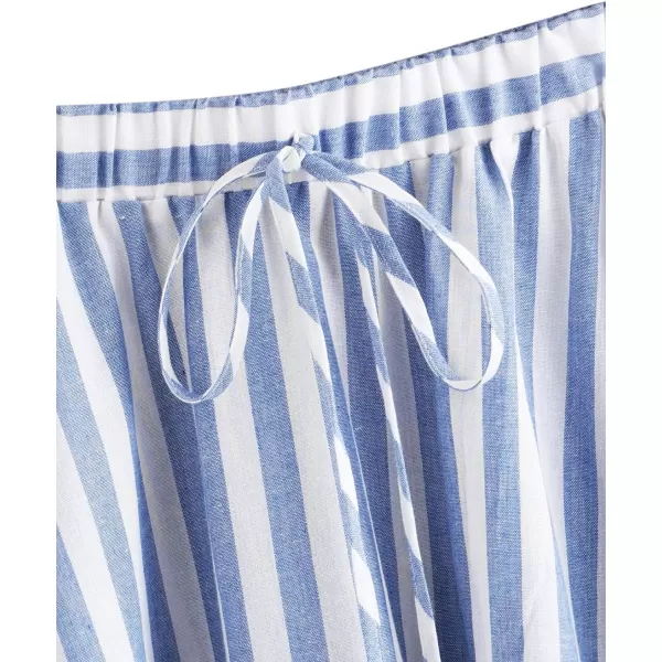 SweatyRocks Women's Casual High Waist Pleated A-Line Midi Skirt with Pocket