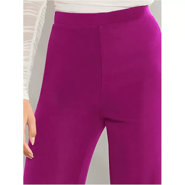 SweatyRocks Women's Casual High Waisted Wide Leg Long Pant Trouser Business Work Pants