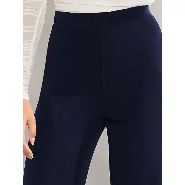 SweatyRocks Women's Casual High Waisted Wide Leg Long Pant Trouser Business Work Pants