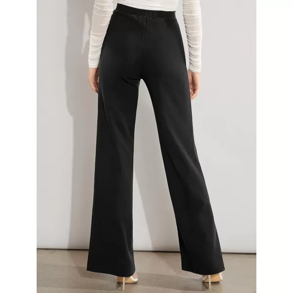 SweatyRocks Women's Casual High Waisted Wide Leg Long Pant Trouser Business Work Pants
