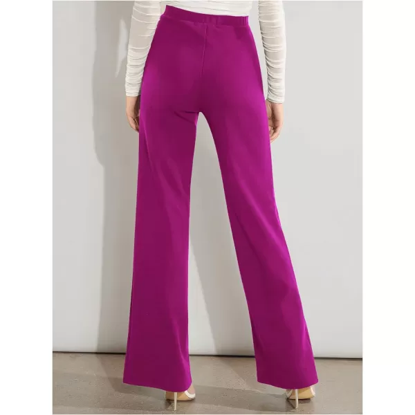 SweatyRocks Women's Casual High Waisted Wide Leg Long Pant Trouser Business Work Pants
