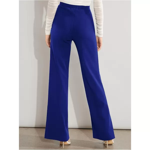 SweatyRocks Women's Casual High Waisted Wide Leg Long Pant Trouser Business Work Pants
