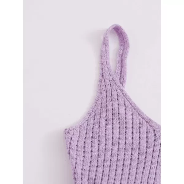 SweatyRocks Women's Casual Knit Top Sleeveless Ruffle Hem V Neck Peplum Crop Tank Top