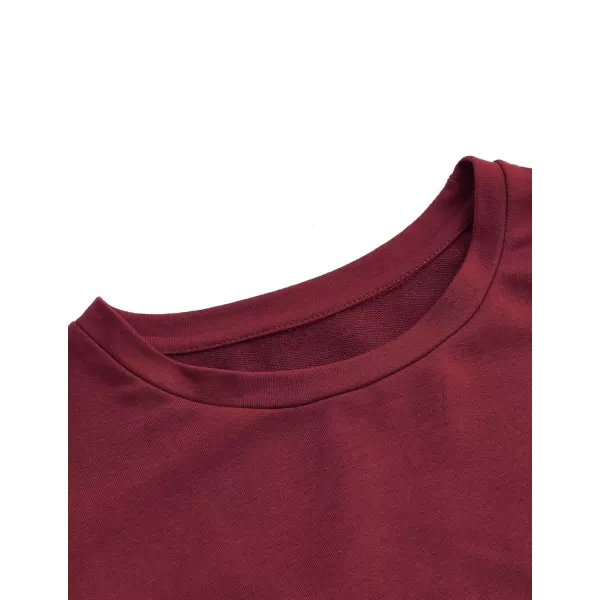 SweatyRocks Women's Casual Lace Up Long Sleeve Pullover Crop Top Sweatshirt