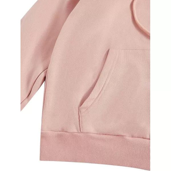 SweatyRocks Women's Casual Long Sleeve Drop Shoulder Oversized Pullover Hoodie Sweatshirt Tops