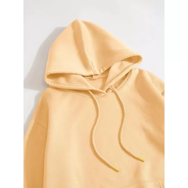 SweatyRocks Women's Casual Long Sleeve Drop Shoulder Oversized Pullover Hoodie Sweatshirt Tops