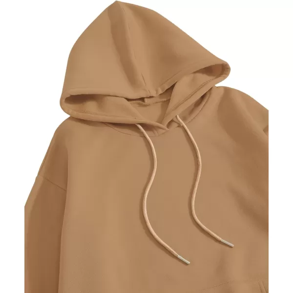 SweatyRocks Women's Casual Long Sleeve Drop Shoulder Oversized Pullover Hoodie Sweatshirt Tops