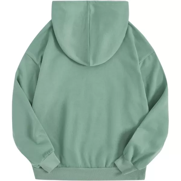 SweatyRocks Women's Casual Long Sleeve Drop Shoulder Oversized Pullover Hoodie Sweatshirt Tops