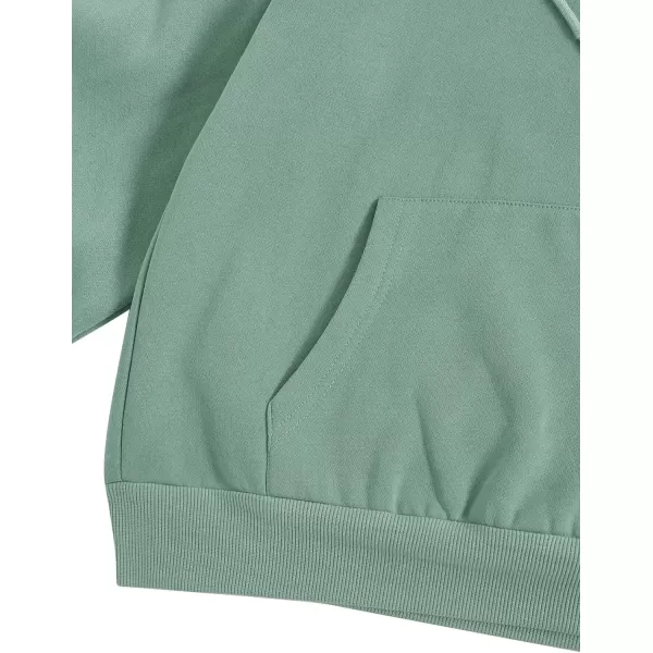 SweatyRocks Women's Casual Long Sleeve Drop Shoulder Oversized Pullover Hoodie Sweatshirt Tops