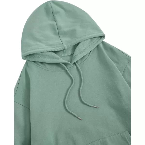 SweatyRocks Women's Casual Long Sleeve Drop Shoulder Oversized Pullover Hoodie Sweatshirt Tops