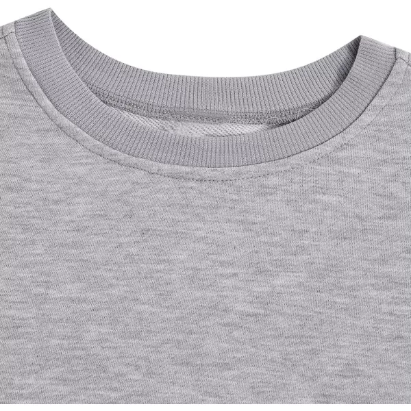 SweatyRocks Women's Casual Long Sleeve Raw Hem Pullover Crop Tops Sweatshirts