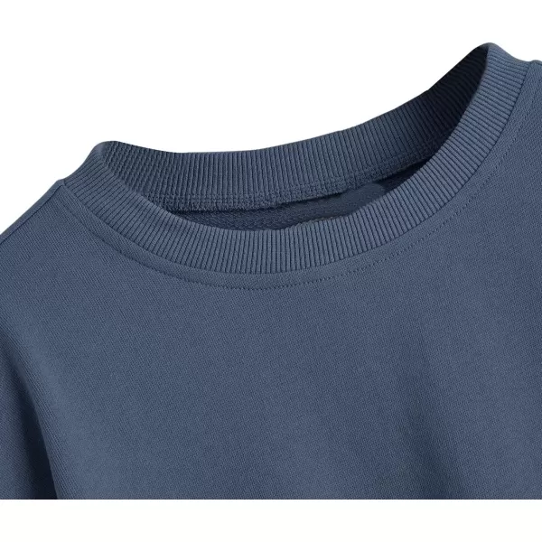 SweatyRocks Women's Casual Long Sleeve Raw Hem Pullover Crop Tops Sweatshirts