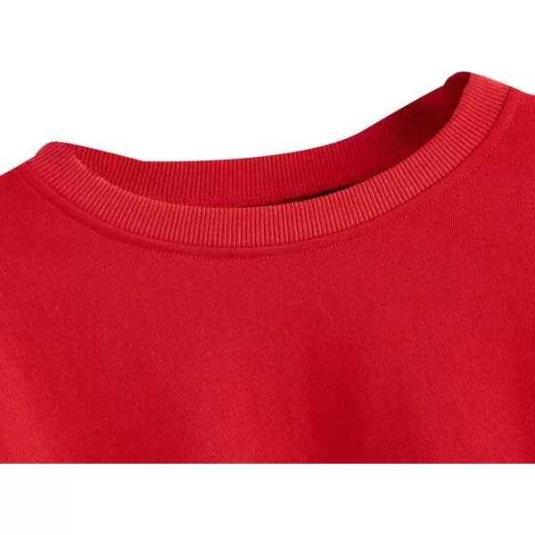 SweatyRocks Women's Casual Long Sleeve Raw Hem Pullover Crop Tops Sweatshirts
