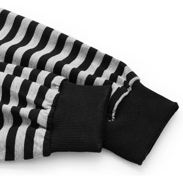 SweatyRocks Women's Casual Long Sleeve Striped Cropped T-Shirt Casual Crop Tee Top
