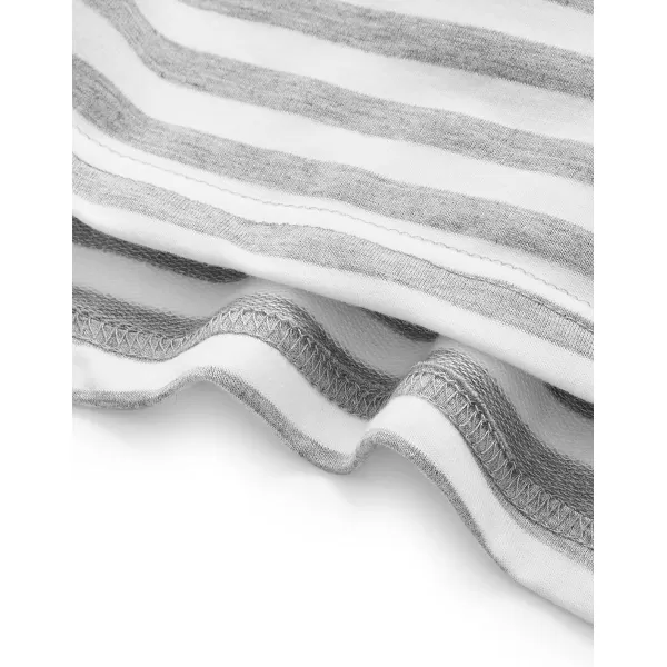 SweatyRocks Women's Casual Long Sleeve Striped Cropped T-Shirt Casual Crop Tee Top