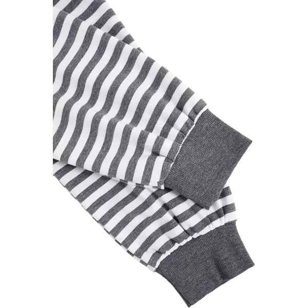 SweatyRocks Women's Casual Long Sleeve Striped Cropped T-Shirt Casual Crop Tee Top