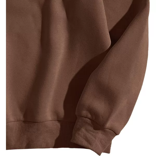 SweatyRocks Women's Casual Long Sleeve Sweatshirt Round Neck Pullover Tops