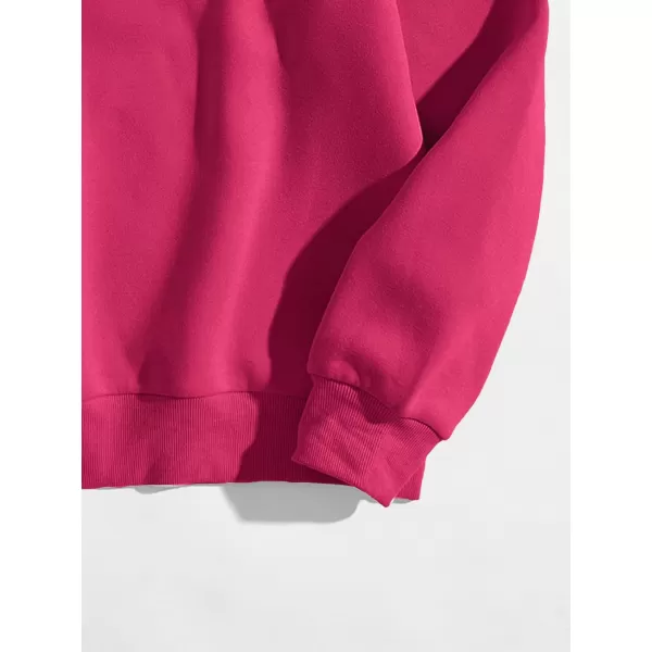 SweatyRocks Women's Casual Long Sleeve Sweatshirt Round Neck Pullover Tops