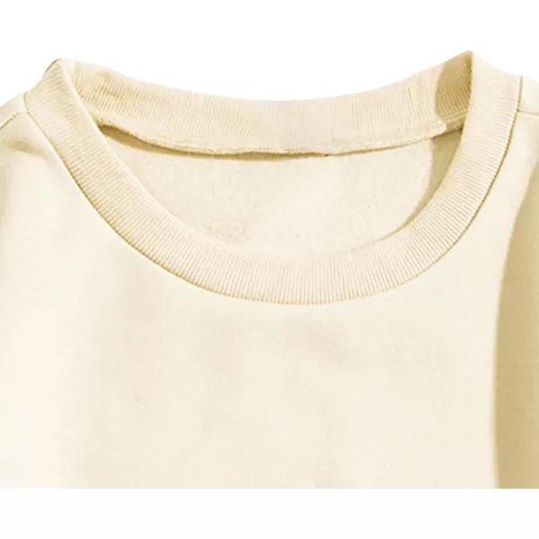 SweatyRocks Women's Casual Long Sleeve Sweatshirt Round Neck Pullover Tops