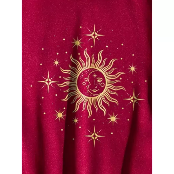SweatyRocks Women's Casual Long Sleeve Sweatshirt Round Neck Pullover Tops