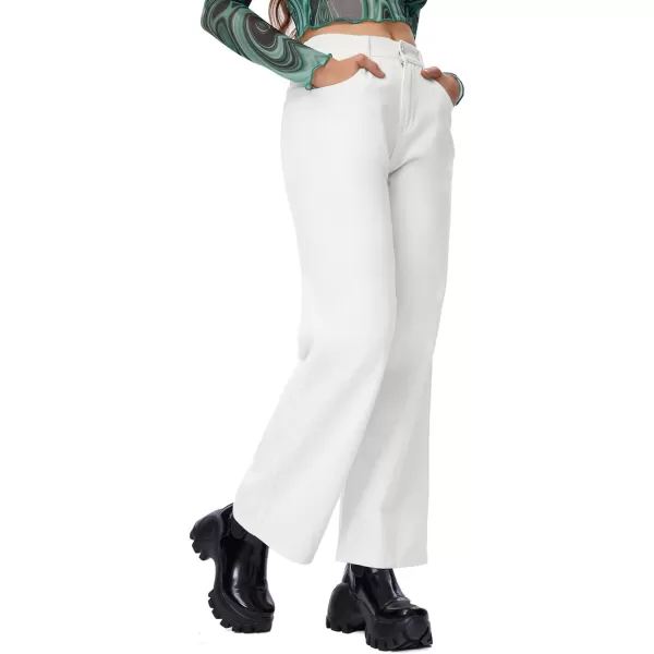 SweatyRocks Women's Casual Loose High Waist Solid Straight Wide Leg Jeans