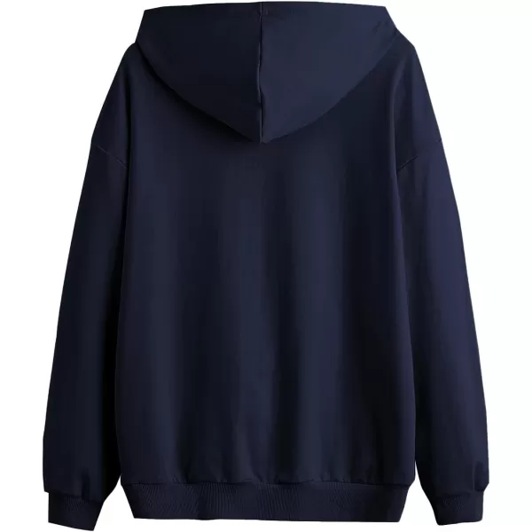 SweatyRocks Women's Casual Rose Print Long Sleeve Pullover Hoodie Sweatshirt Tops