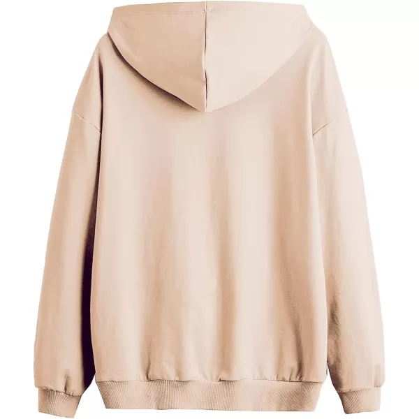 SweatyRocks Women's Casual Rose Print Long Sleeve Pullover Hoodie Sweatshirt Tops