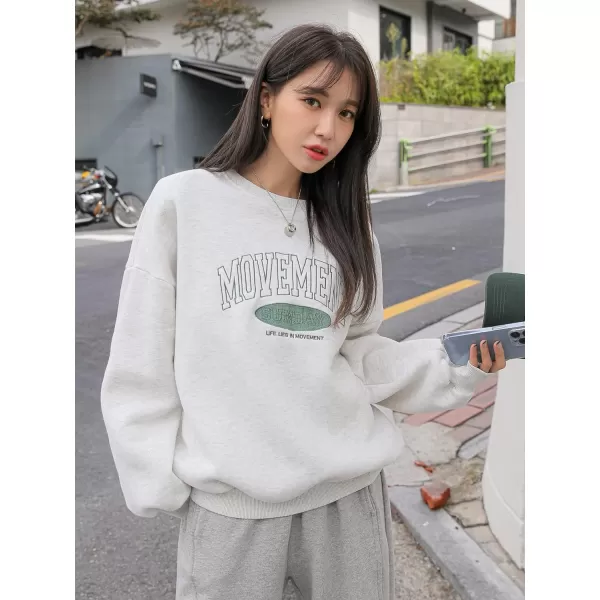 SweatyRocks Women's Casual Sweatshirt Long Sleeve Graphic Print Pullover Tops