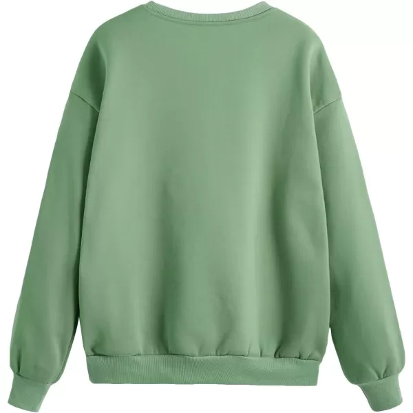 SweatyRocks Women's Casual Sweatshirt Long Sleeve Graphic Print Pullover Tops