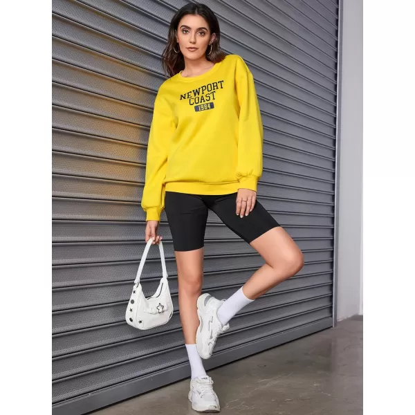 SweatyRocks Women's Casual Sweatshirt Long Sleeve Graphic Print Pullover Tops