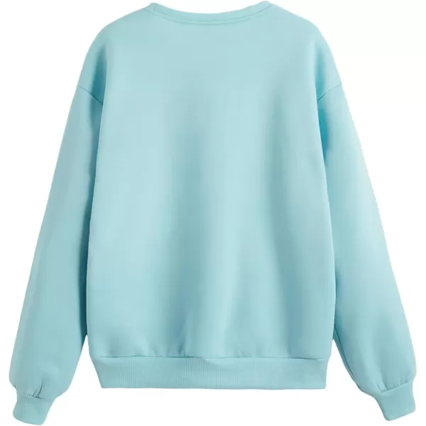 SweatyRocks Women's Casual Sweatshirt Long Sleeve Graphic Print Pullover Tops