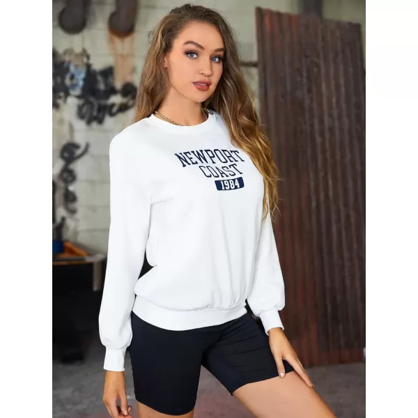 SweatyRocks Women's Casual Sweatshirt Long Sleeve Graphic Print Pullover Tops