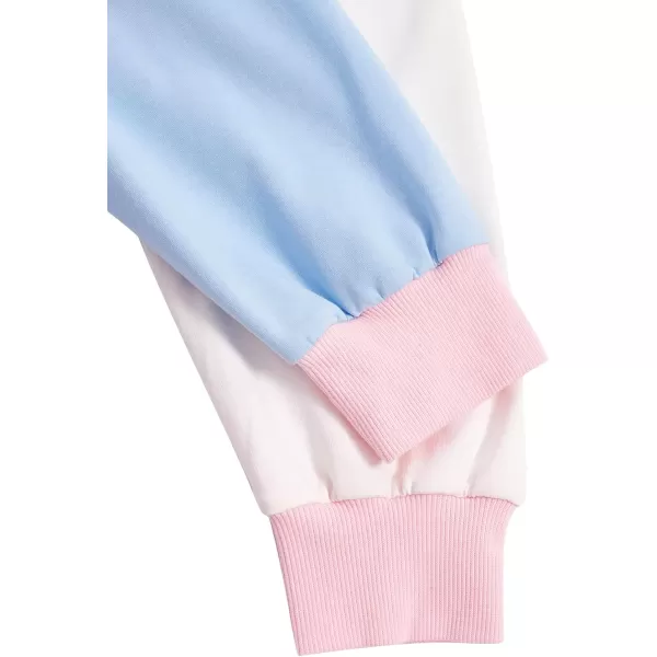 SweatyRocks Women's Causal Long Sleeve Color Block Hoodie Sweatshirt with Pocket