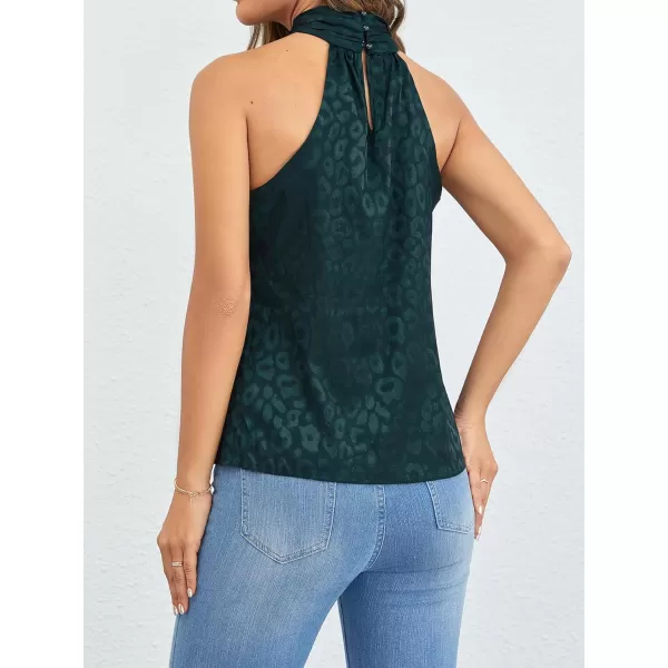 SweatyRocks Women's Crisscross Satin Halter Tops Keyhole Neck Loose Off Shoulder Casual Elegant Party Tank Tops Camis