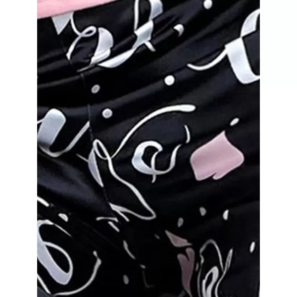 SweatyRocks Women's Cute Pajama Set 2 Piece Graphic Print Cami Top and Pants Pj Sets Sleepwear