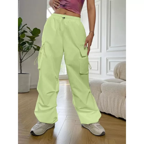 SweatyRocks Women's Drawstring Elastic Waist Loose Pants Casual Flap Pocket Cargo Pants Trousers