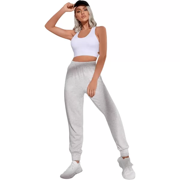 SweatyRocks Women's Drawstring Waist Striped Side Jogger Sweatpants with Pocket