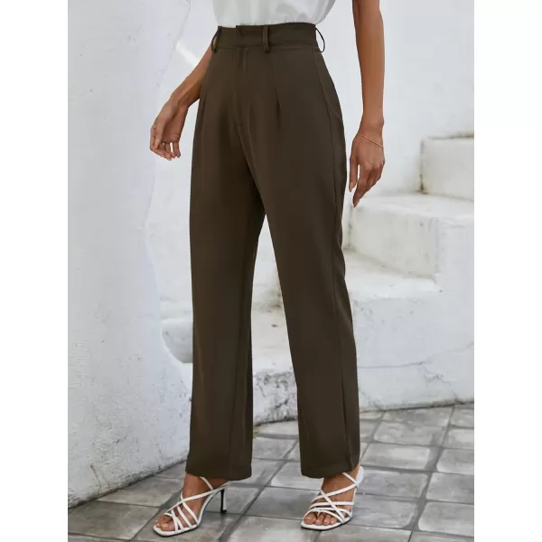 SweatyRocks Women's Elegant High Waist Solid Long Pants Office Trousers