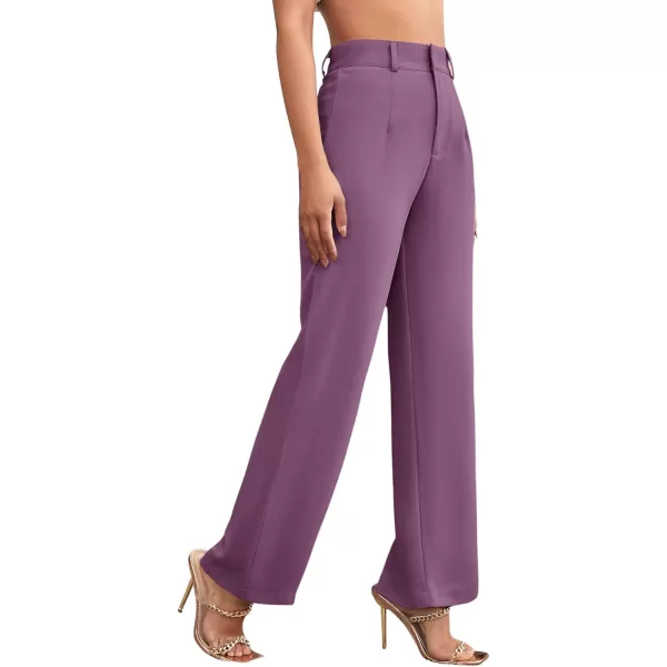 SweatyRocks Women's Elegant High Waist Solid Long Pants Office Trousers
