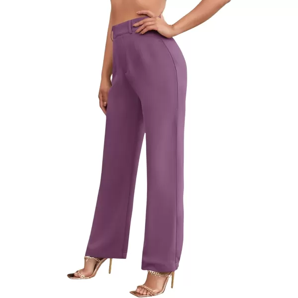 SweatyRocks Women's Elegant High Waist Solid Long Pants Office Trousers