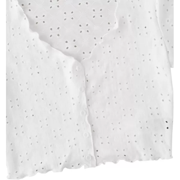SweatyRocks Women's Embroidered Crop Top Short Sleeve T Shirt