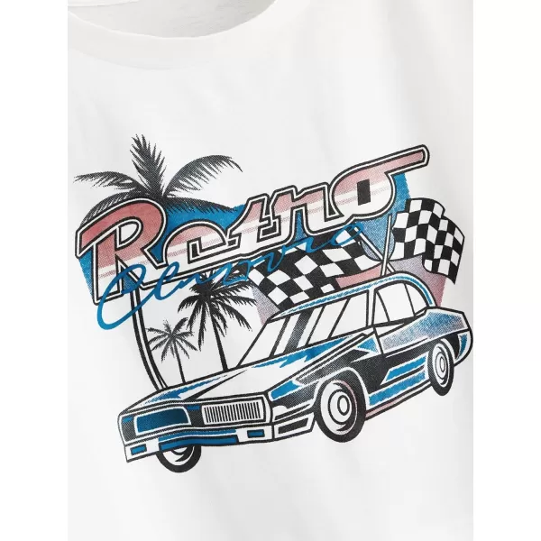 SweatyRocks Women's Embroidered Crop Top Short Sleeve T Shirt