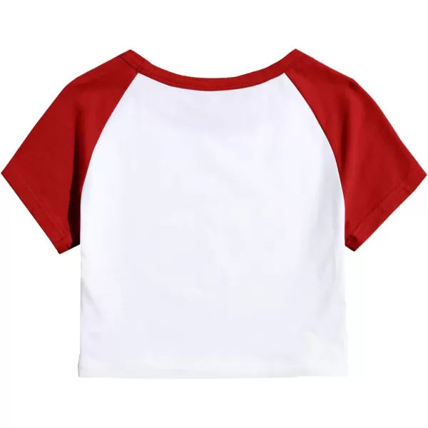 SweatyRocks Women's Embroidered Crop Top Short Sleeve T Shirt