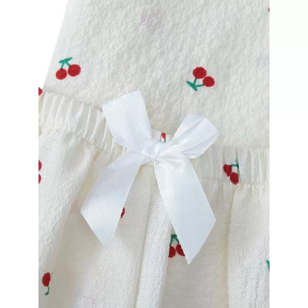 SweatyRocks Women's Floral Print 2 Piece Ruffle Trim Short Sleeve Button Front Top with Shorts Pajama Set