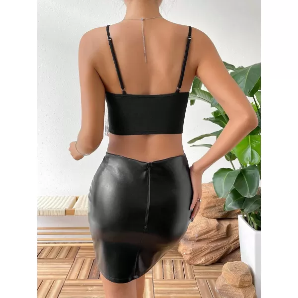 SweatyRocks Women's Fringe Sleeveless Boho Tassel Tank Top Slim Fit Cami Halter Tops
