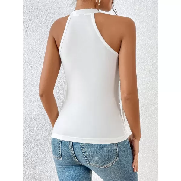 SweatyRocks Women's Fringe Sleeveless Boho Tassel Tank Top Slim Fit Cami Halter Tops