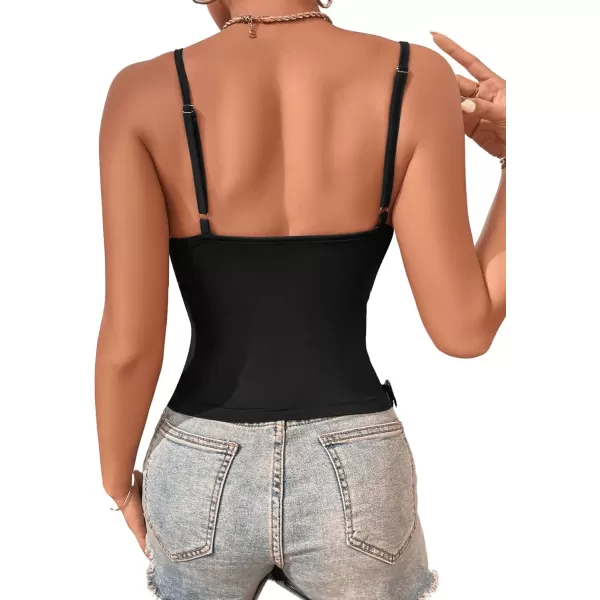 SweatyRocks Women's Fringe Sleeveless Boho Tassel Tank Top Slim Fit Cami Halter Tops