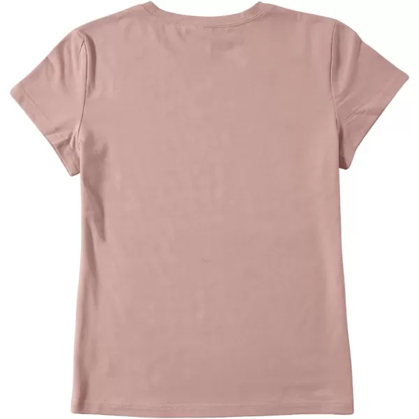 SweatyRocks Women's Heart Print T Shirts Summer Funny Short Sleeve Tops